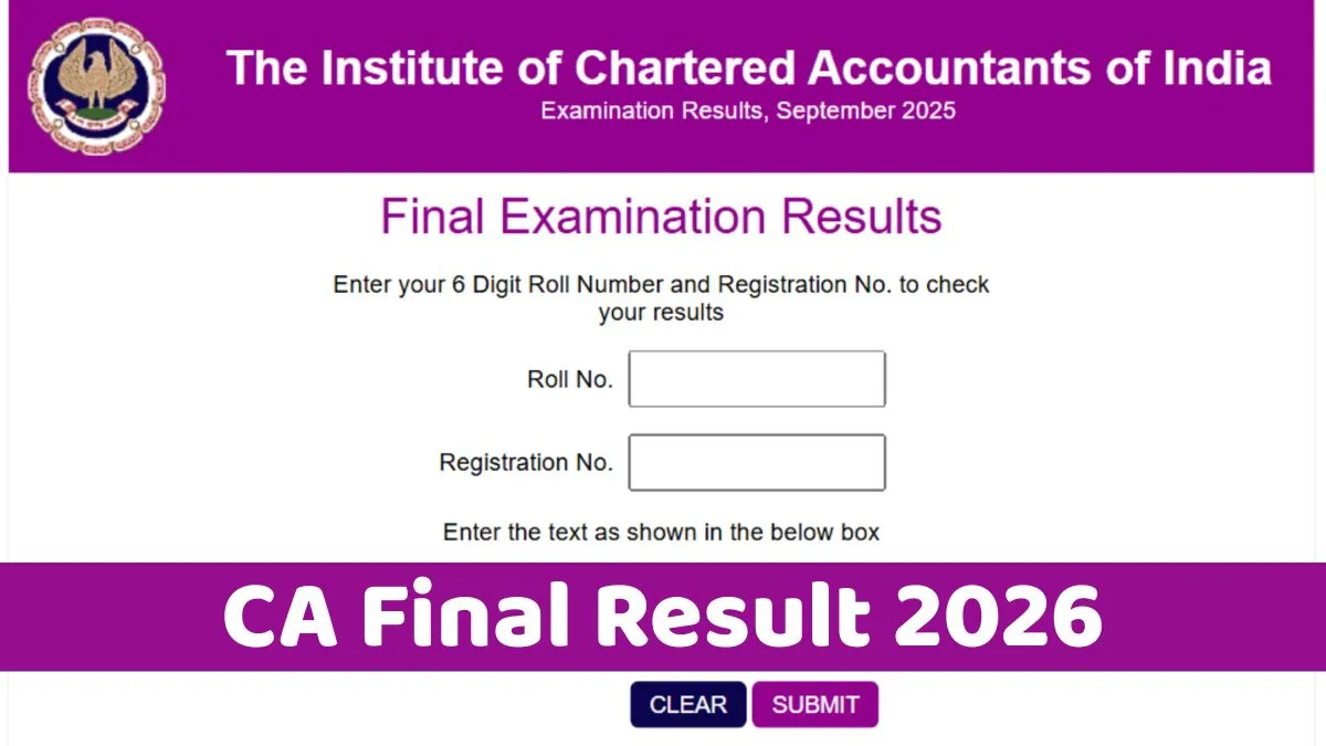 CA Final Result 2026